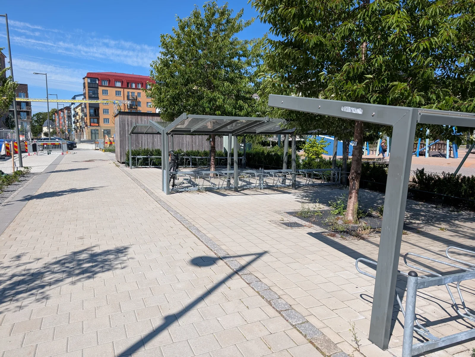 Klätterställning på Hamnparkens lekplats