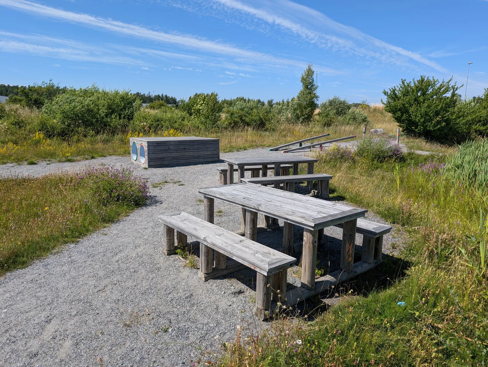 Hinder att klättra på längs banan