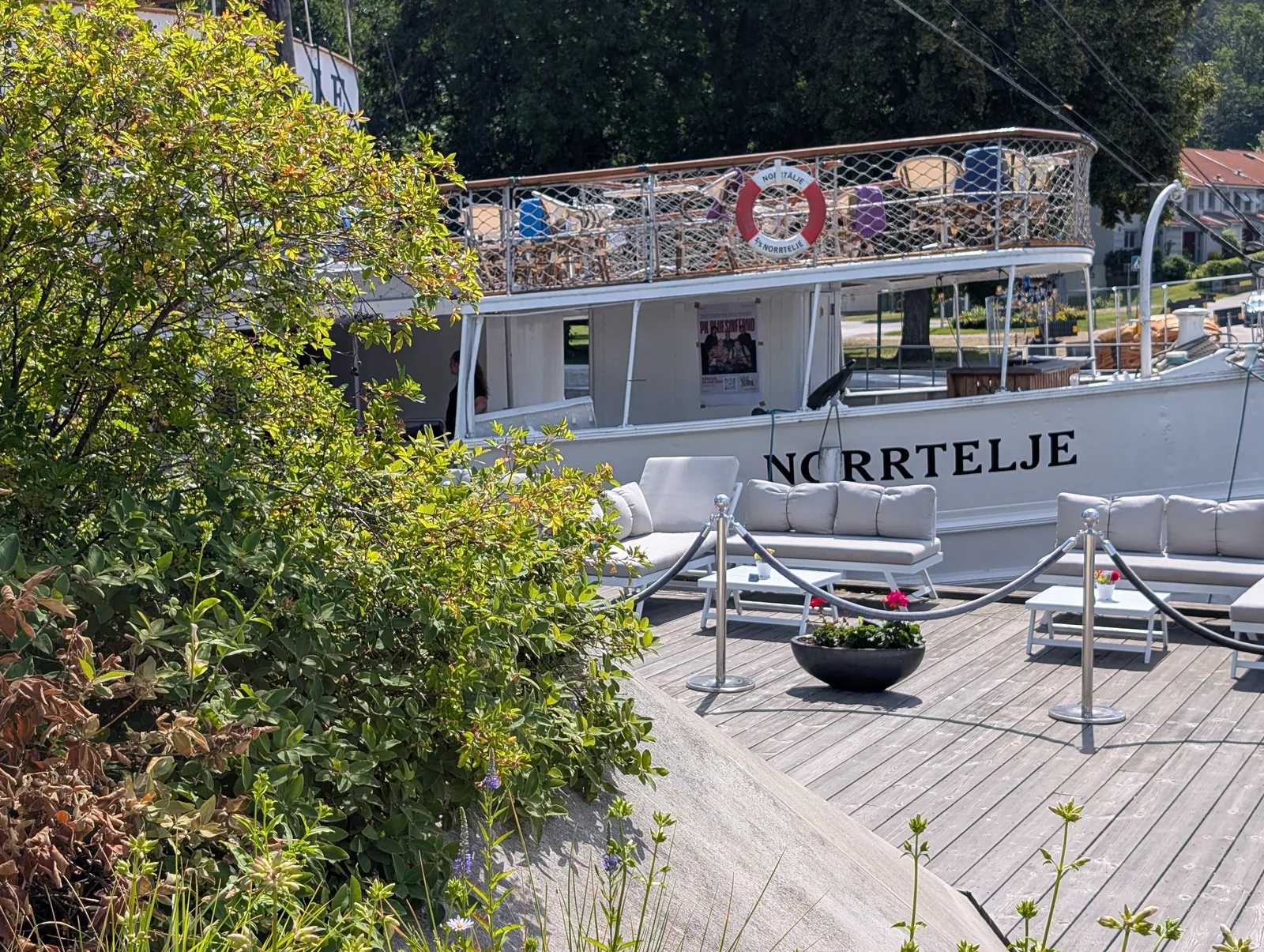 Vy över hamnområdet i Norrtälje