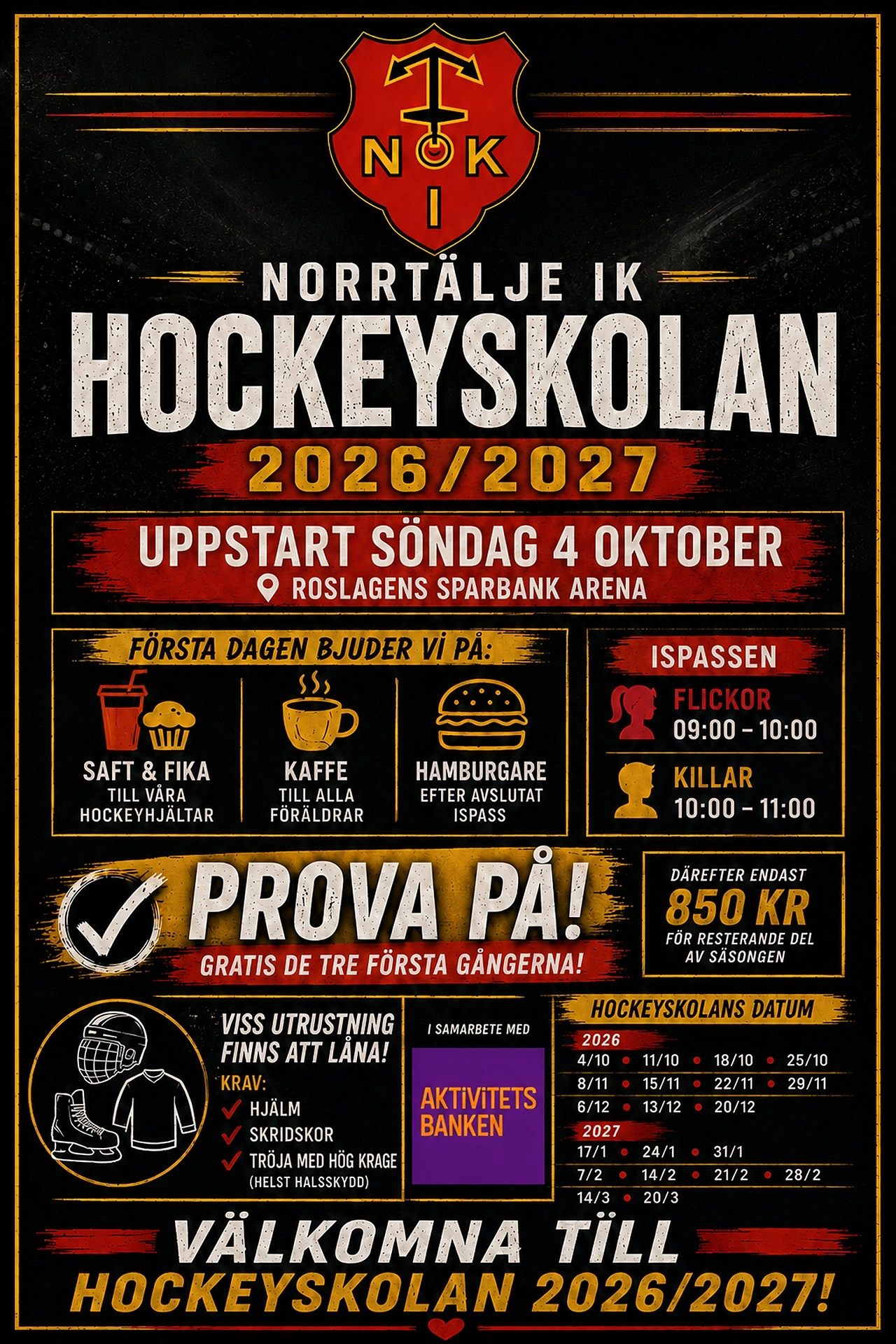Hockeyskola poster
