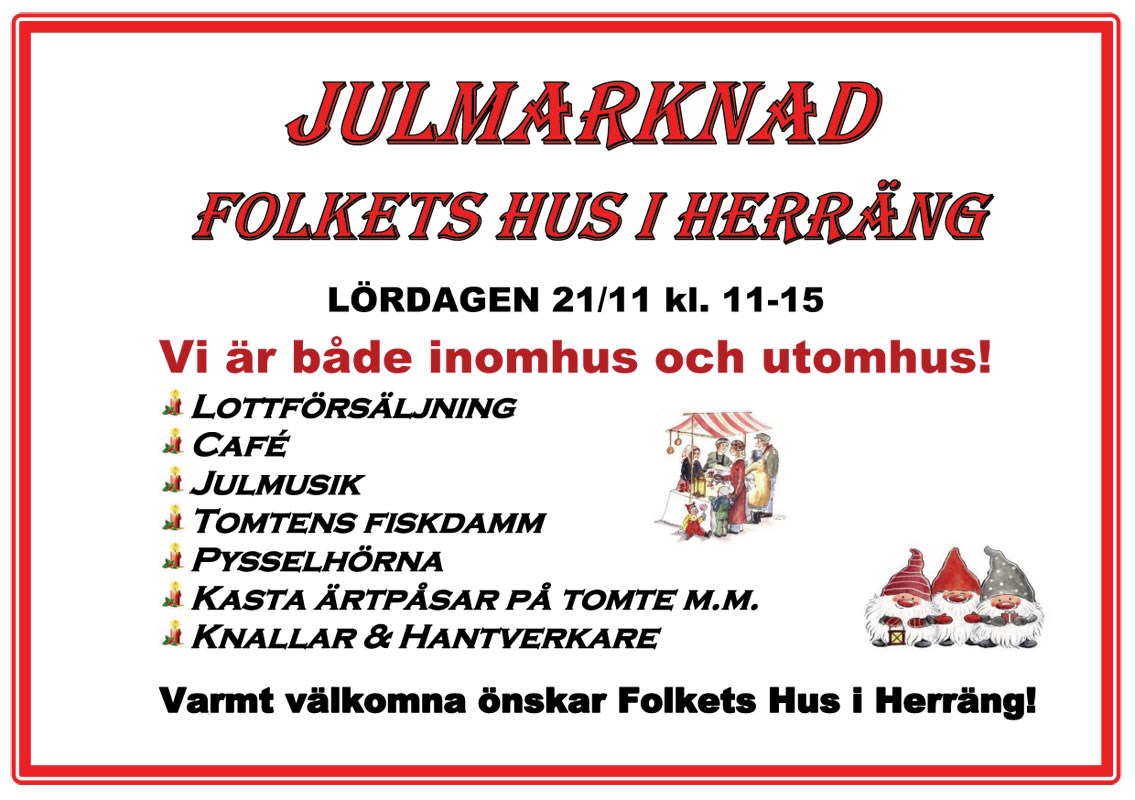 Informations grafik för julmarknaden